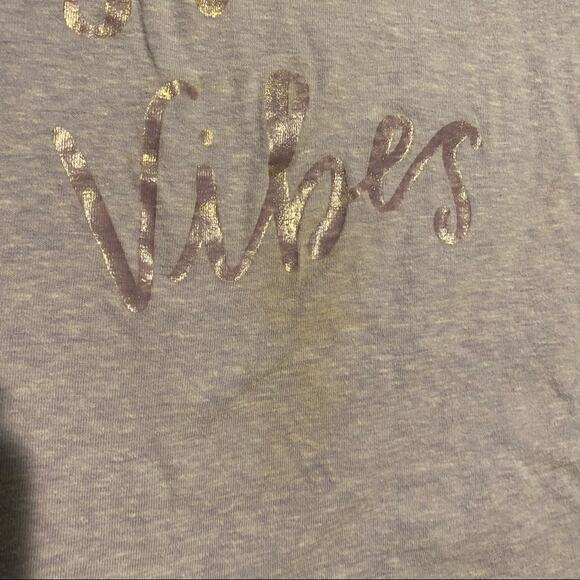 Cat & Jack Radiate Positive Vibes Shirt Girls Size XL / 14 - 16 Short Sleeves - Picture 3 of 6